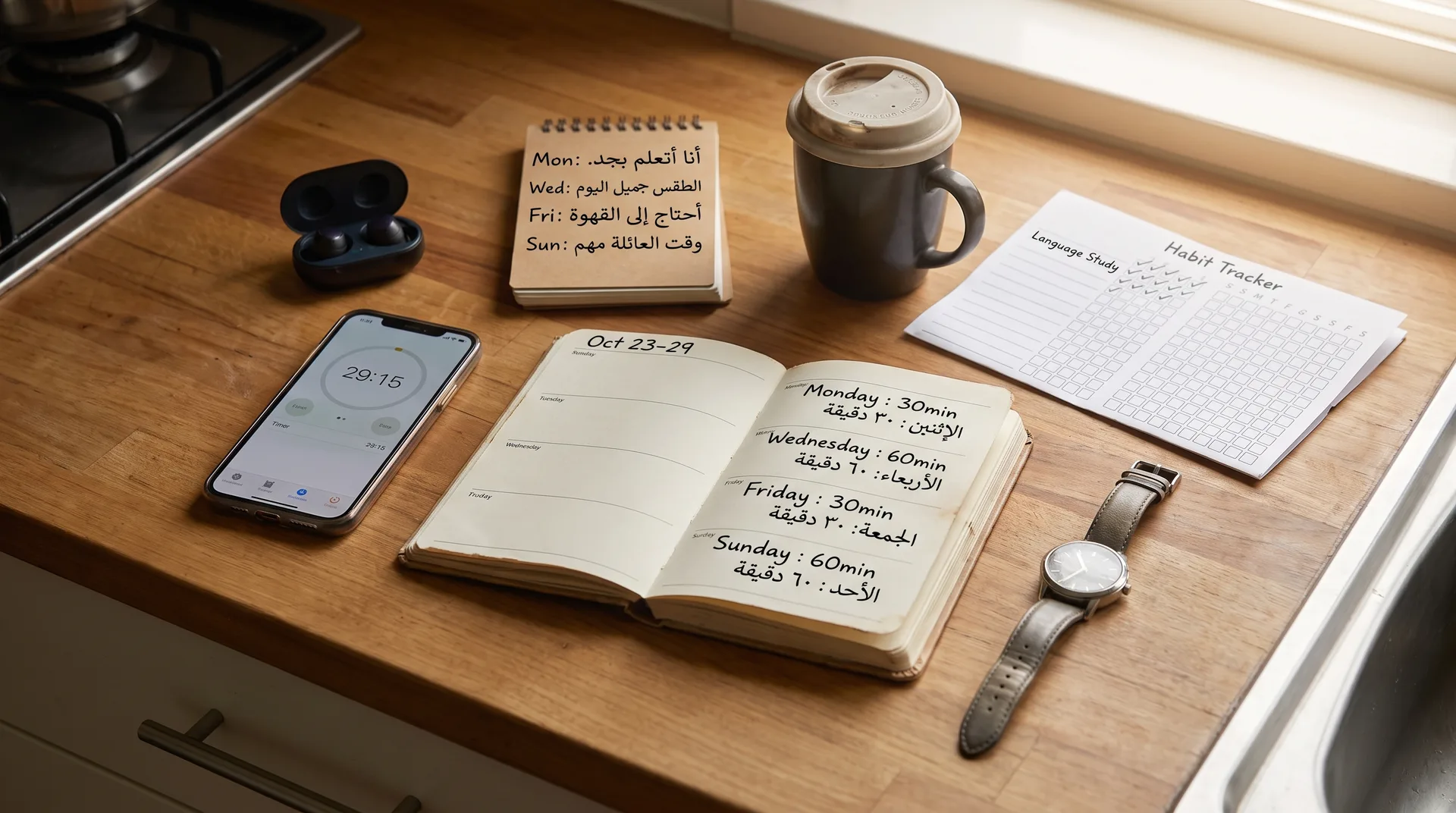 A weekly study plan for busy people